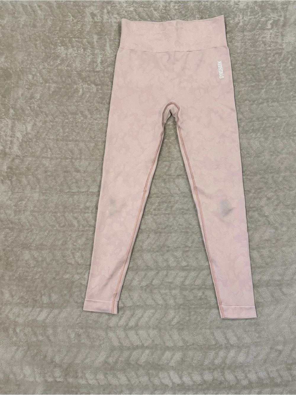 Gymshark Pink Camo Seamless Leggings Size M High Waisted Athletic Gym Workout